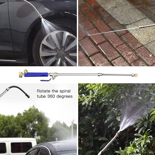 Miniatura 6 de Jet Nozzle - Lavadora eléctrica de alta presión 2 en 1, herramienta de limpieza con rociador de riego, boquilla Hydro Jet, varilla de extensión de