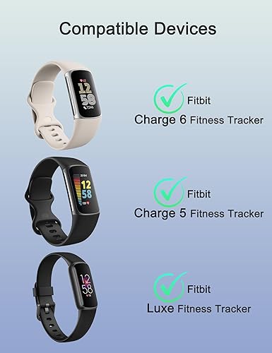 Miniatura 2 de Bicmice Cargador compatible con Fitbit Charge 6/Charge 5/Luxe Cable de carga de repuesto para Fitbit Charge 6,5, Luxe Fitness Tracker-3.3 pies/3.3 ft