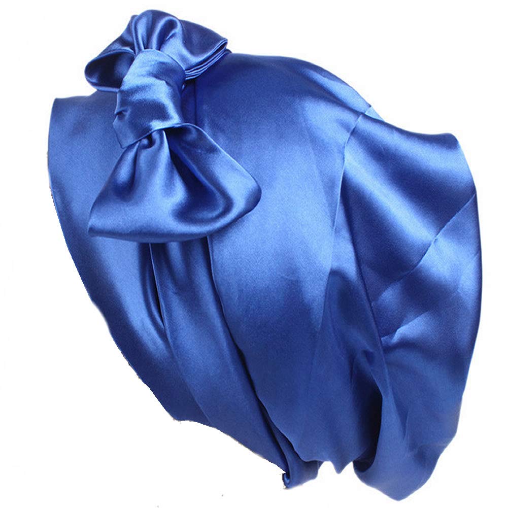 MaxNova Soft Satin Head Scarf Sleeping Cap Hair Covers Turbans Bonnet Headwear for Women