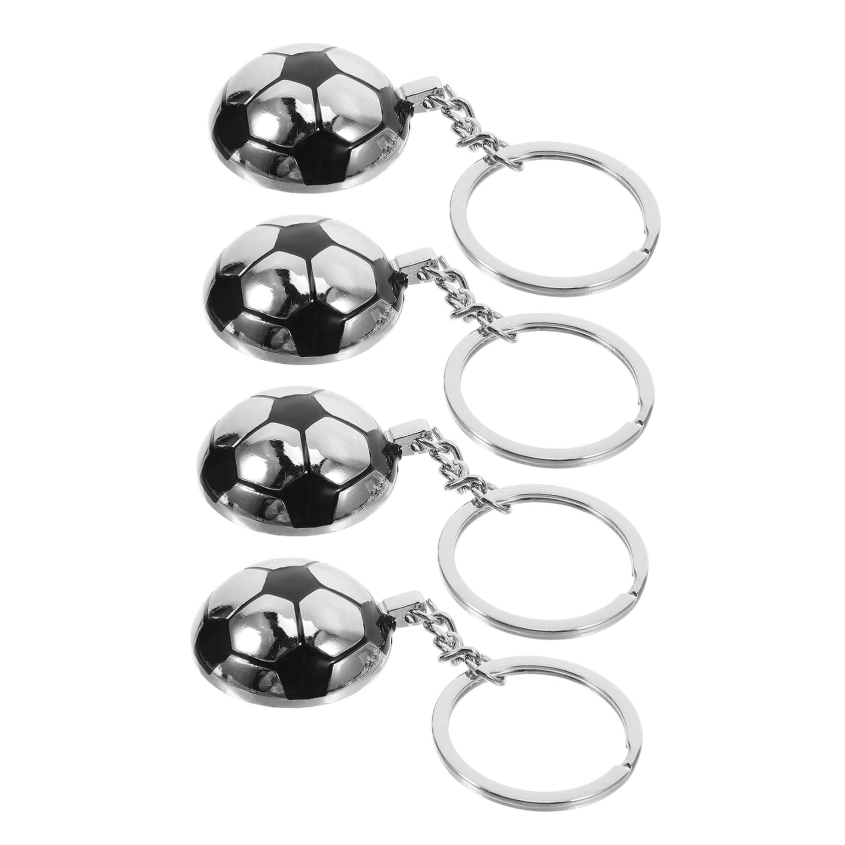 VICASKY 16piezas Llaveros De Fútbol De Metal De Accesorios Deportivos De Cumpleaños y Celebraciones Para Al Fútbol