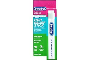 Benadryl Extra Strength Itch Relief Stick: Targeted Relief for Insect Bites and Sunburn