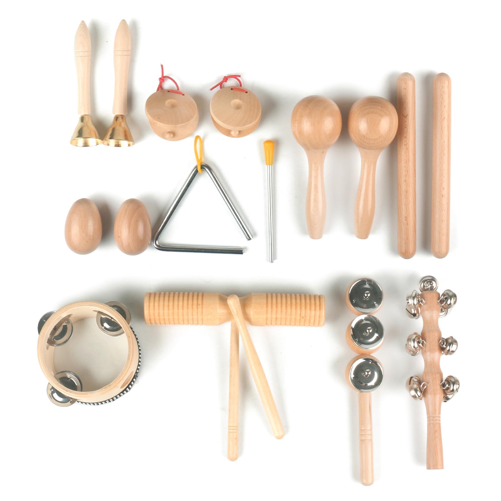 Set strumenti musicali in legno da 10 per bambini in età prescolare, giocattolo musicale per la prima educazione, giocattolo a percussione, per ragazzo e ragazza, set per la prima educazione