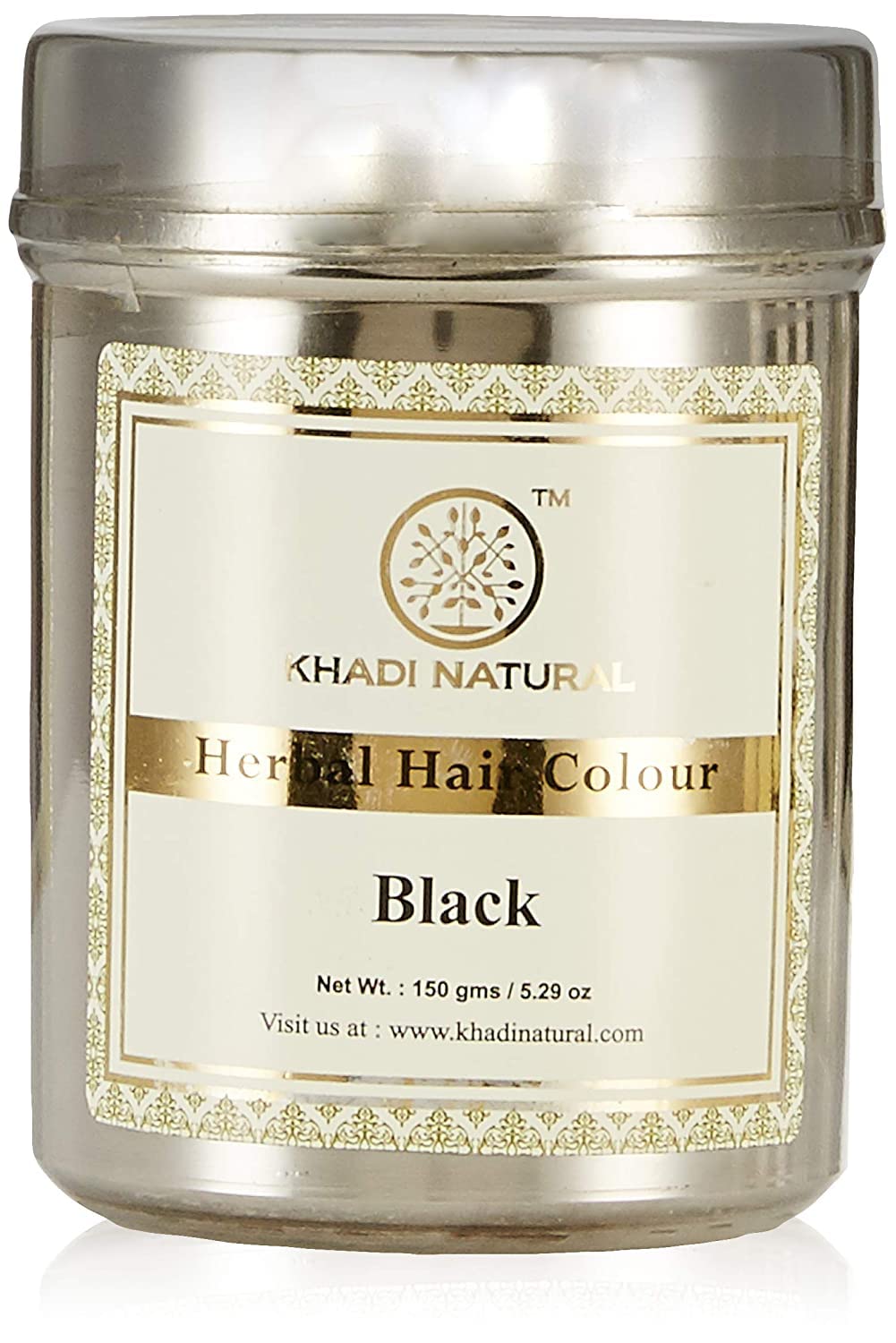 Khadi Natural Hair Color, 150g - Black (Pack of 2)-picture-26