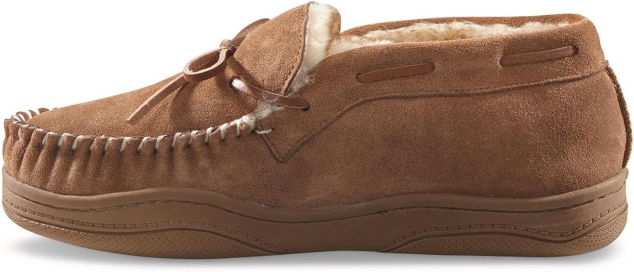 Guide Gear Men’s Moccasin Slippers Suede Chukka, Indoor and Outdoor Bedroom House Slippers - Image 4
