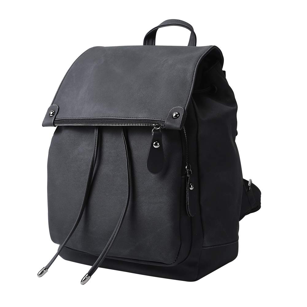 ROOSALANCEWomen Backpack Purse Fashion Waterproof Anti-theft Lightweight PU Leather Nylon