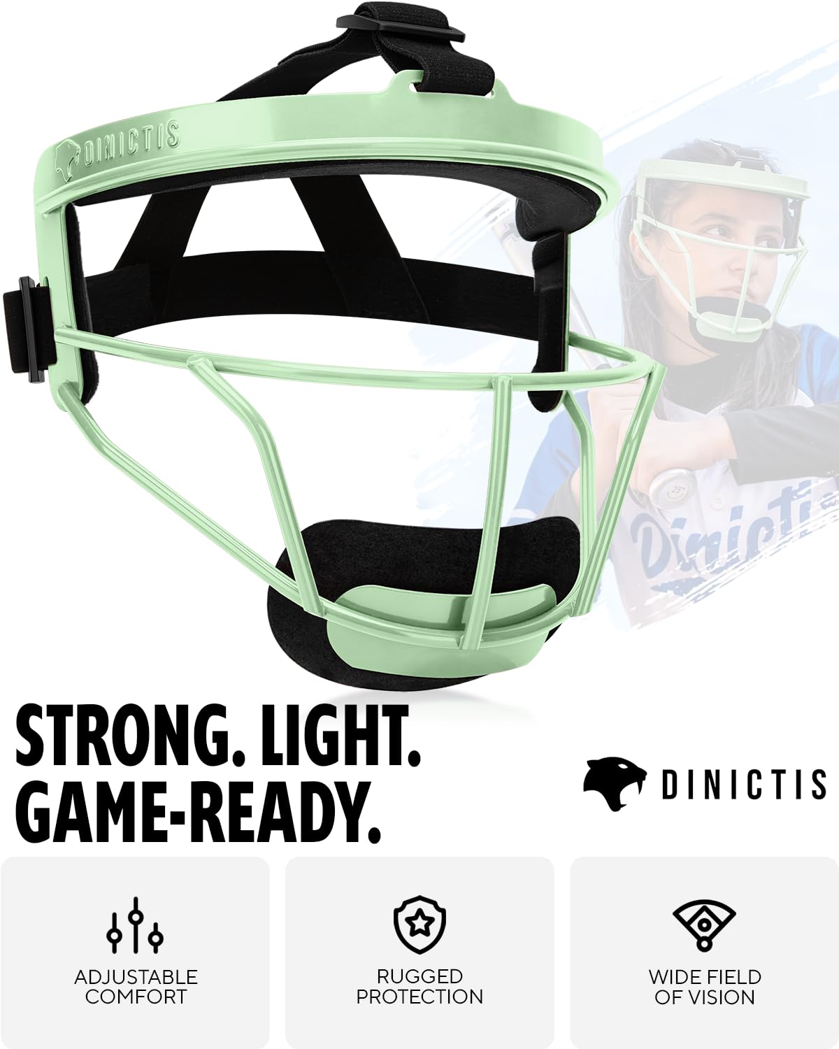 Amazon.com : Dinictis Softball Face Mask, Lightweight, Comfortable