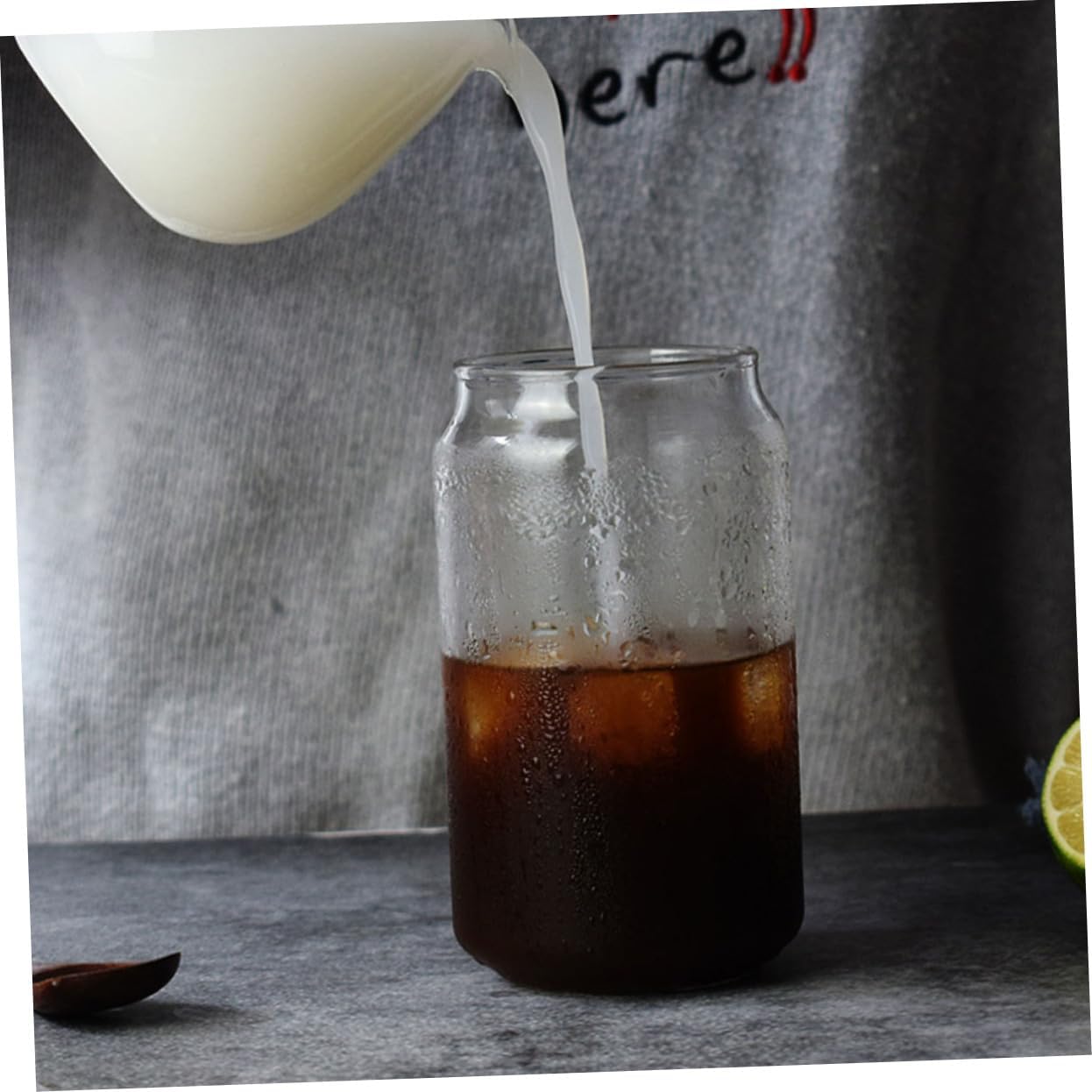 Unomor 6pcs Glass Cup Unbreakable Drinking Glasses Juice Cup for Party Bar Supplies