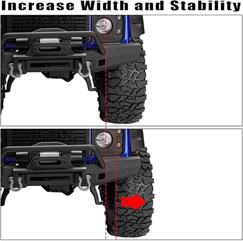 Miniatura 5 de EPINON Ruedas Beadlock de aluminio 1.9  Offset -0.413 in RC llanta Hub para 110 RC Crawler TRX4 TRX6 Axial SCX10 UTB10 Redcat GEN7 8 VS4-10 RC4WD