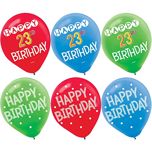 Ballons latex amscan 110348 multicolores décoration anniversaire thématique