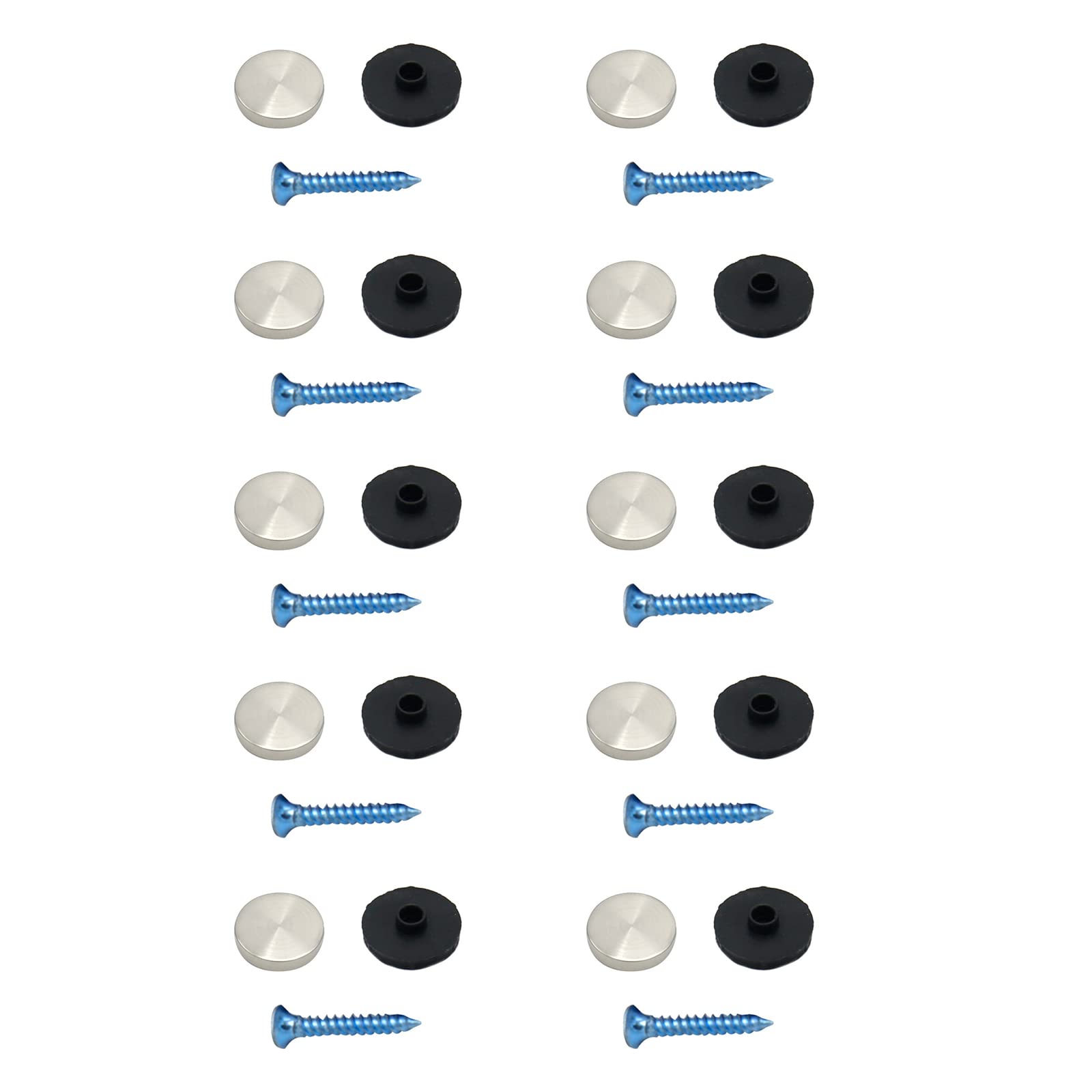 Kalttoy 16Mm Billboards Decoration Nail Glass Fasteners Fixing Screws Stainless Steel Screw Cover Furniture Hardware Accessory Decorative Screw Covers Caps