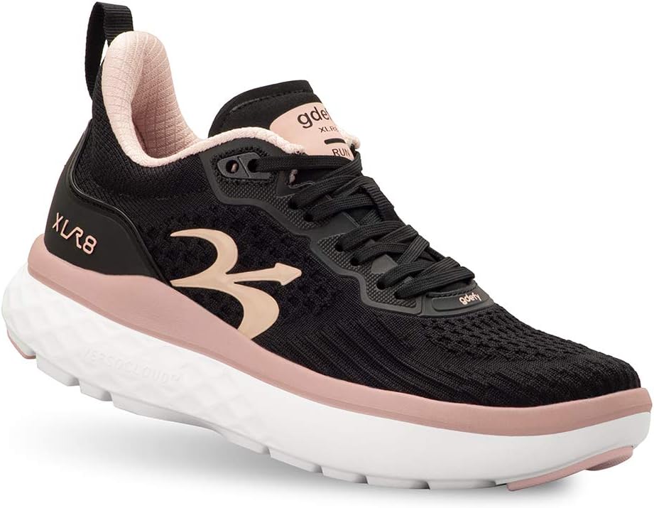 G-DEFY XLR8 Run Women’s Supportive Running Shoe | VersoCloud® Technology for Pain Associated with Prolonged Standing or Walking | Arch Support | Diabetic Shoes | Wide Shoes | Free Custom Orthotic