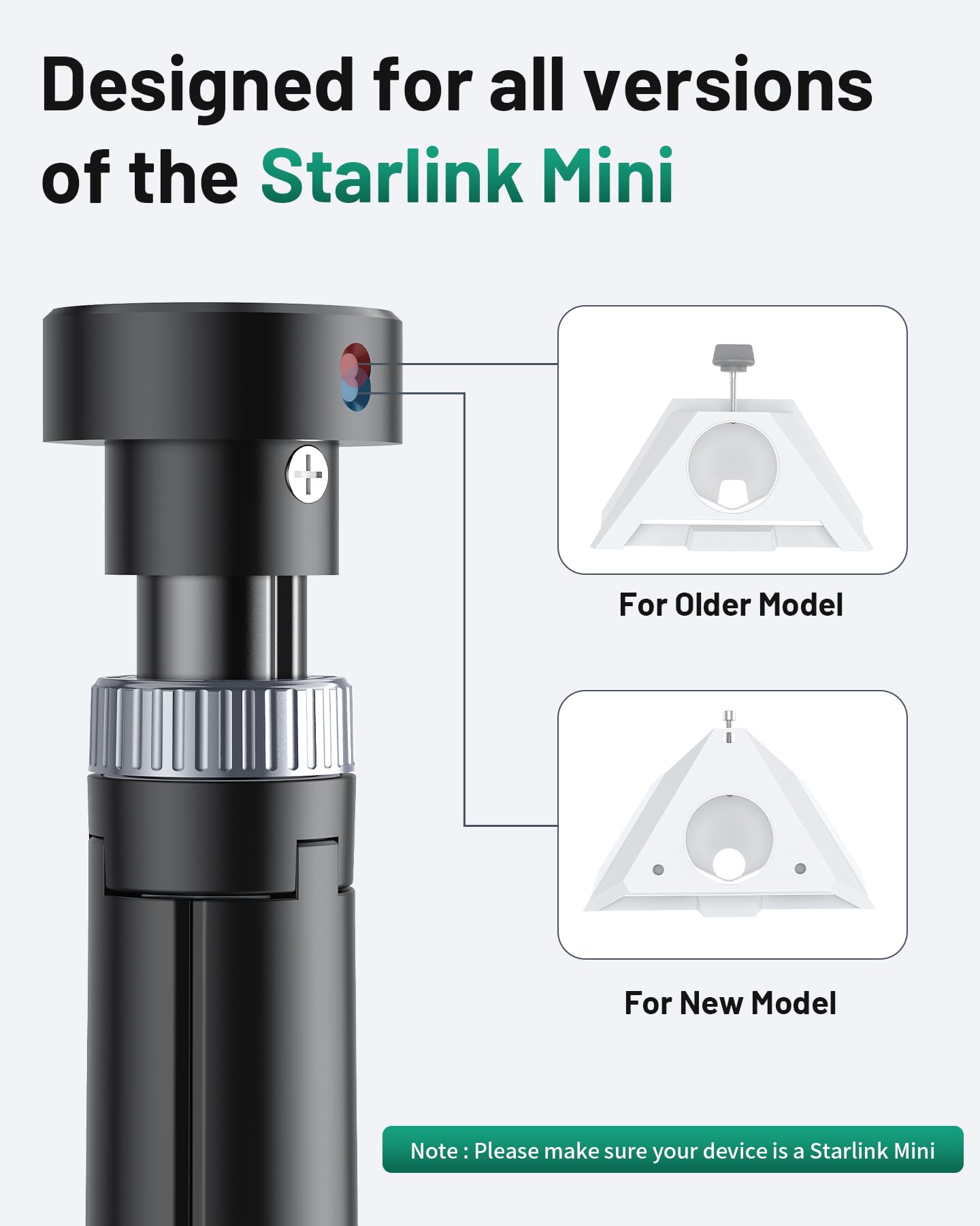 Przenośny Statyw do Mini Anteny Satelitarnej, Kompatybilny ze Starlink Mini, Składany Aluminiowy Uchwyt na Kemping i Podróże