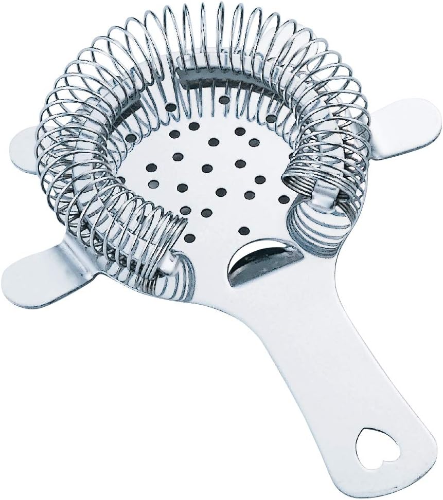 Manyo EX00228 AG18-0 Cocktail Strainer, Silver, Diameter 3.0 x 6.0 inches (75 x 153 mm), Made in Japan, Large
