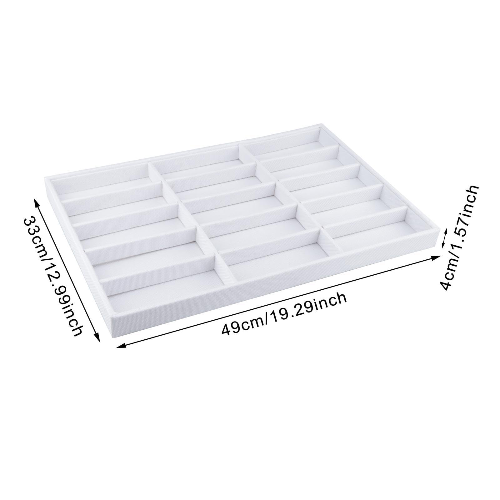 Bandeja de visualización de gafas, caja de almacenamiento de gafas, 15 ranuras, organizador de gafas de sol, organizador de joyas para tienda, dormitorio