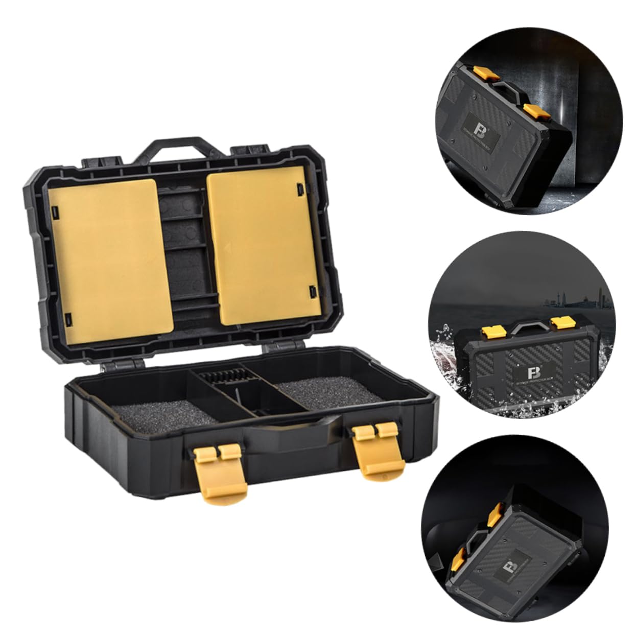 KONTONTY 1pc Camera Case Shockproof for Memory Cards and Batteries Compact Organizer for Photographers and Enthusiasts Compatible