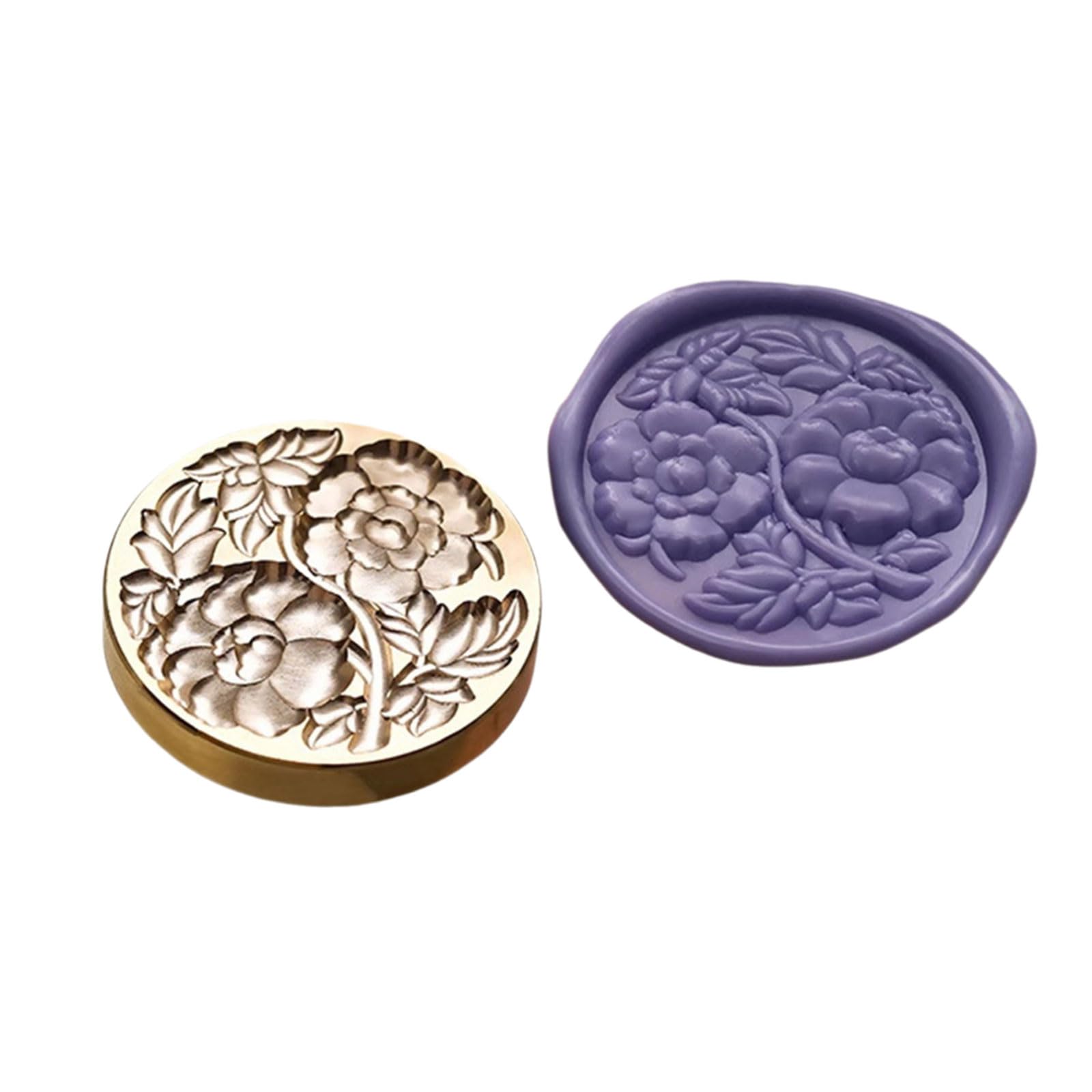 NEWFT Embossed Seal Stamp for Invitation Scrapbooking Embellishment Umbrella Fish Flower Heart Pattern Seal Stamp Scrapbooking Embellishment
