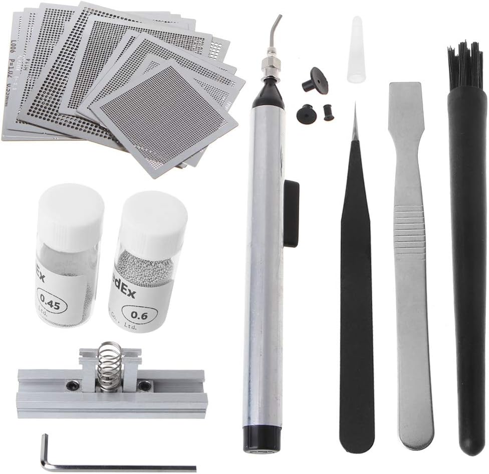 Durable Accessory BGA Reballing Directly Heat Stencil Solder Paste Balls Station BGA Reballing Kit for SMT Rework Repair