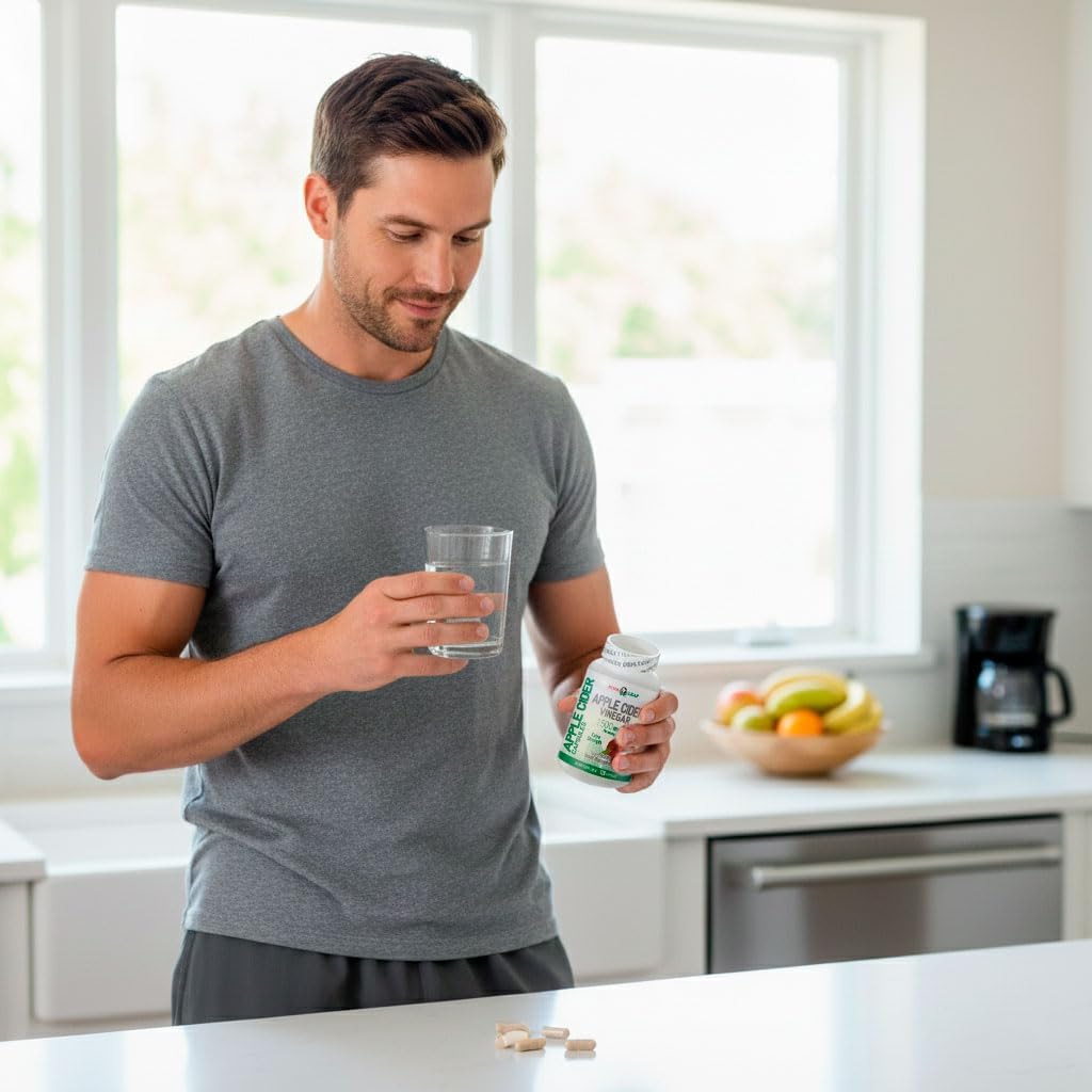 NOPA Leaf Apple Cider Vinegar Capsules – 1500 mg per Serving – 120 Capsules – Dietary Supplement, Non-GMO - Image 6