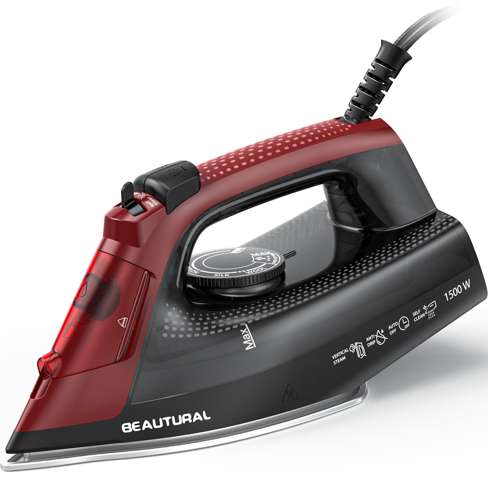 BEAUTURAL Steam Iron - Powerful Wrinkle Removal -1