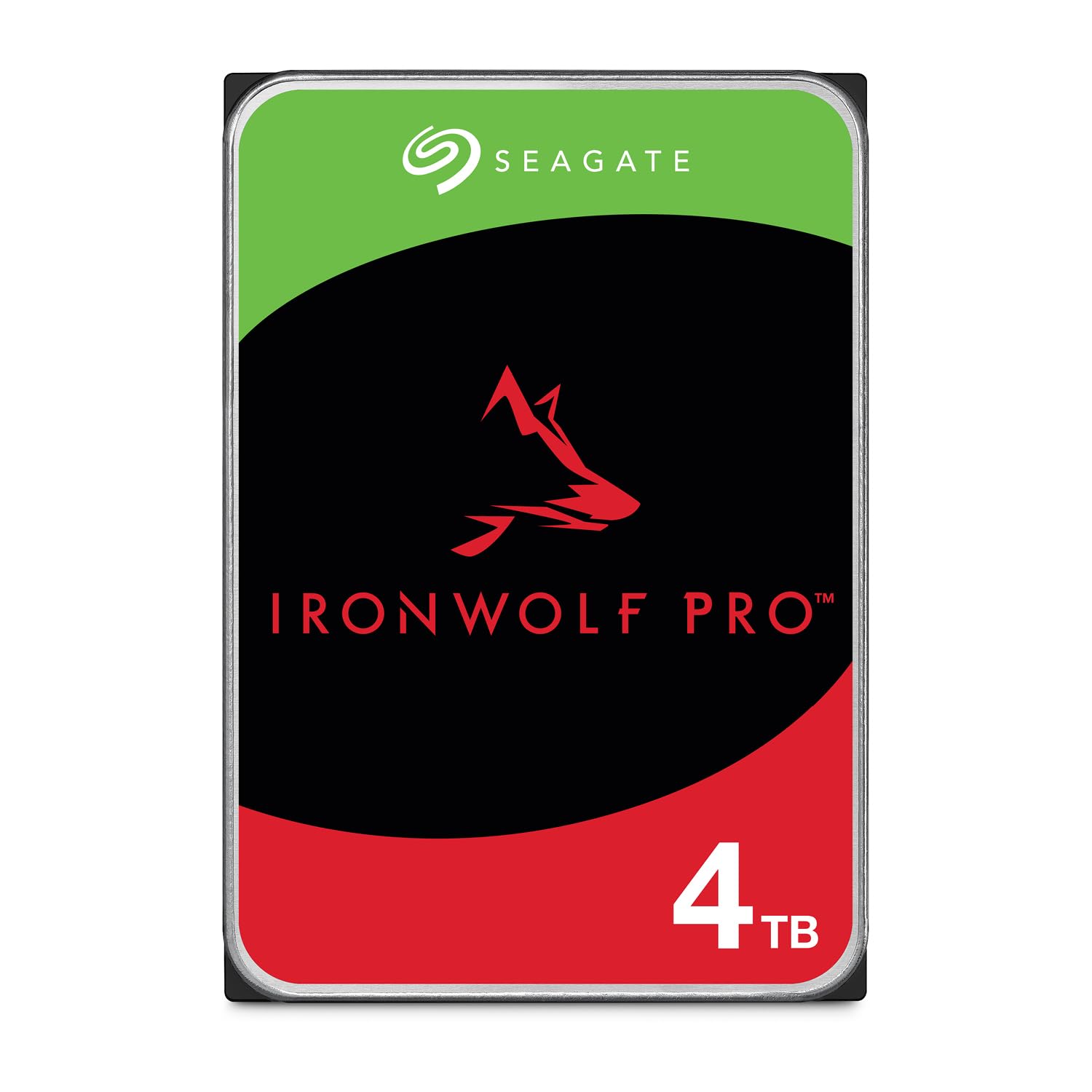 Seagate IronWolf Pro, 4 TB, Enterprise NAS Internal HDD –CMR 3.5 Inch, SATA 6 Gb/s, 7,200 RPM, 256 MB Cache for RAID Network Attached Storage (ST4000NT001)