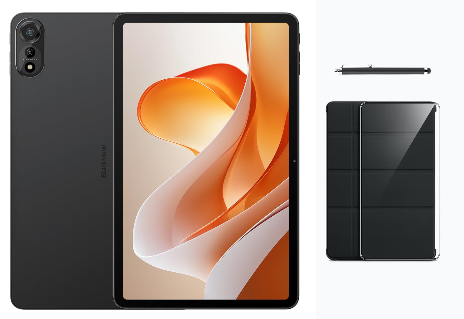 Blackview MEGA 2 WiFi | 12″ 2K 90Hz | 36GB RAM + 256GB (2TB) | Grigio | 9000 mAh | 16MP + 8MP | Android 15 | WLAN Tablet | 2 anni di garanzia