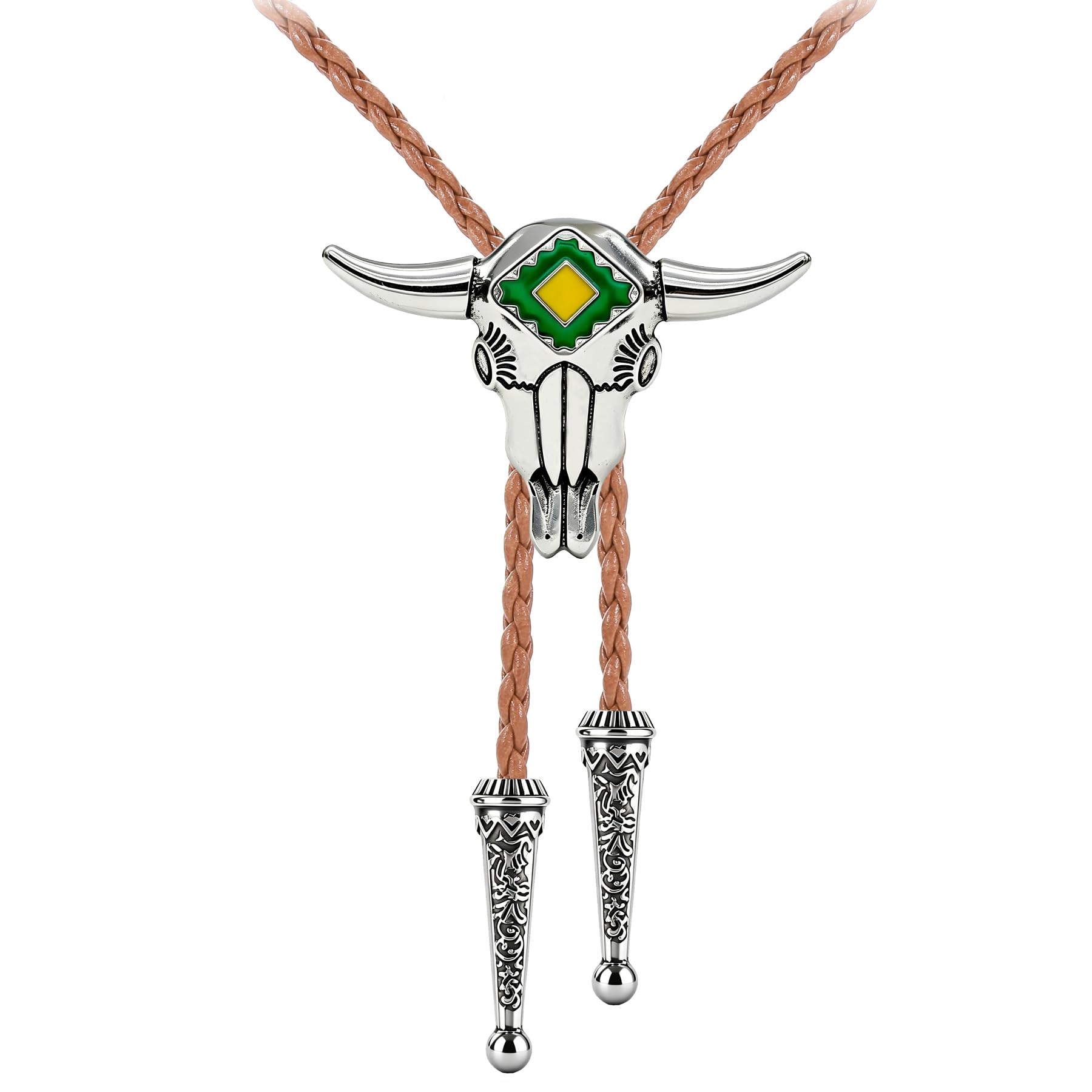 Jeilwiy Bolo Tie for Men Cowboy Ties Western Bolo Tie Necklace for Women