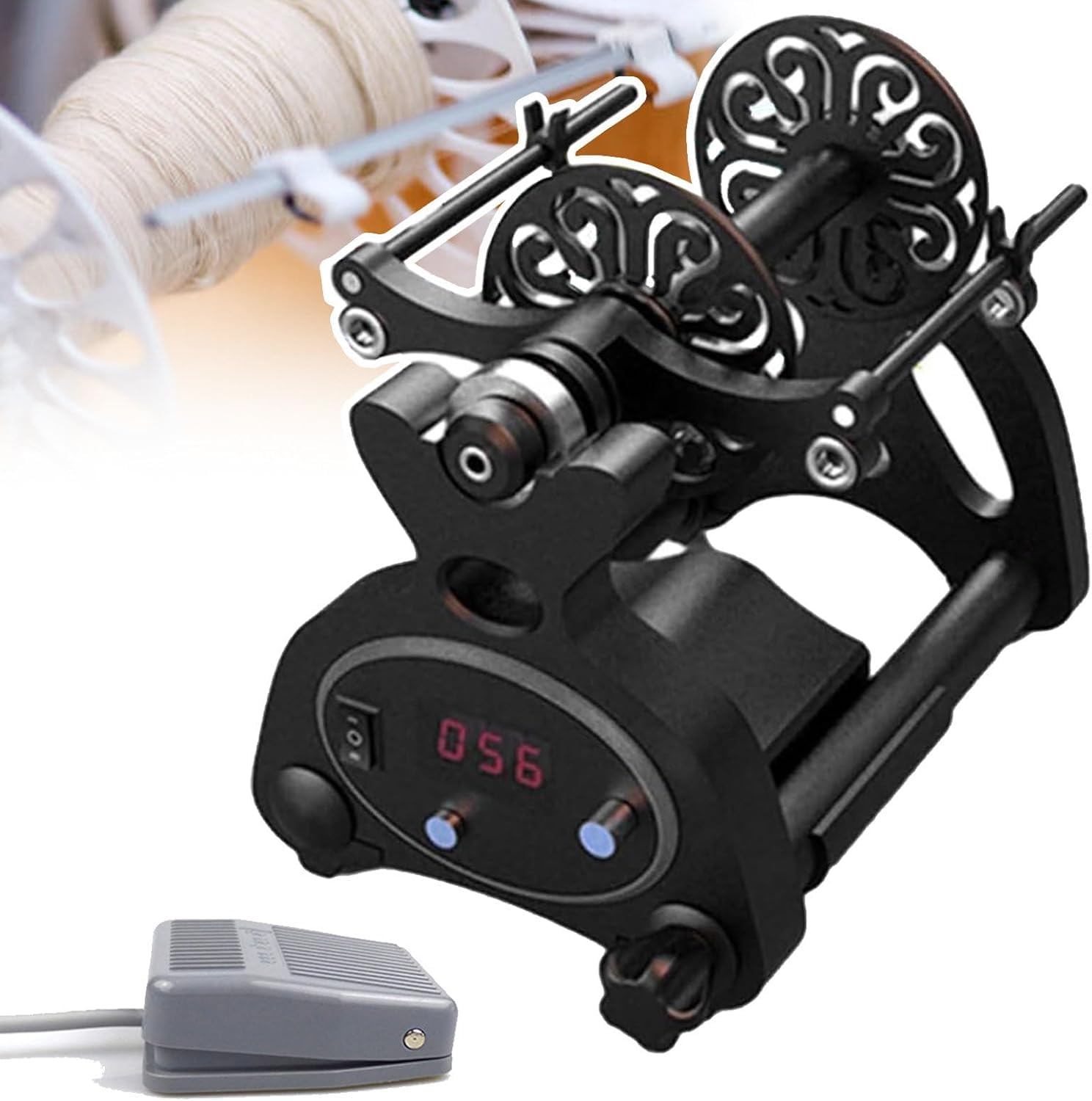 Machine d'enroulement automatique pour fil à tricoter mèche et tissage de laine