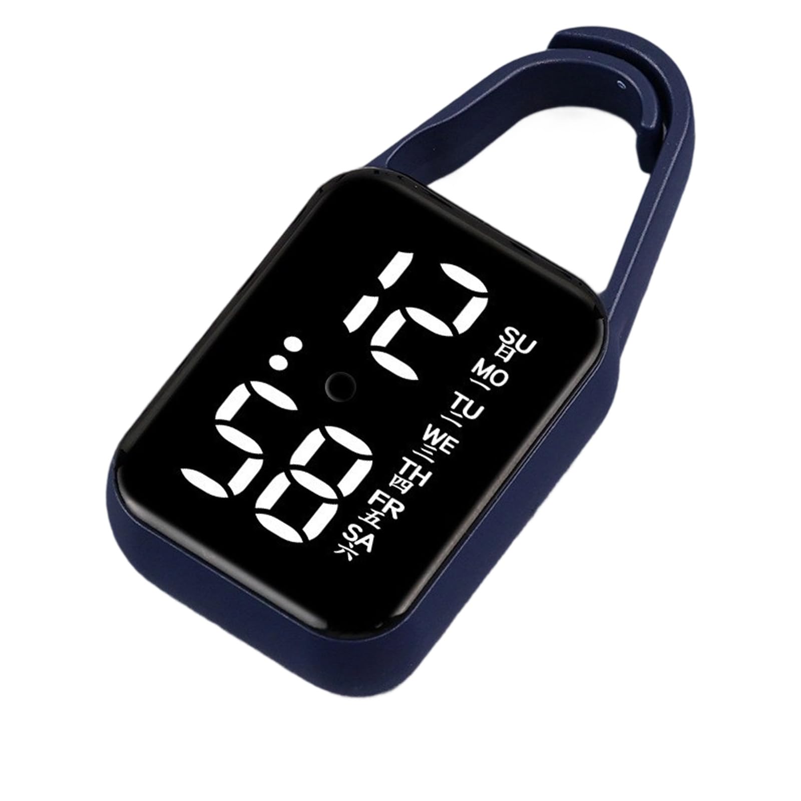 FHFGBEN Portable Keychain Electronic Clock, Digital Pocket Watch, Small, Keychains Stop, Rings, for School Exams Miniature Pocket with Keychain
