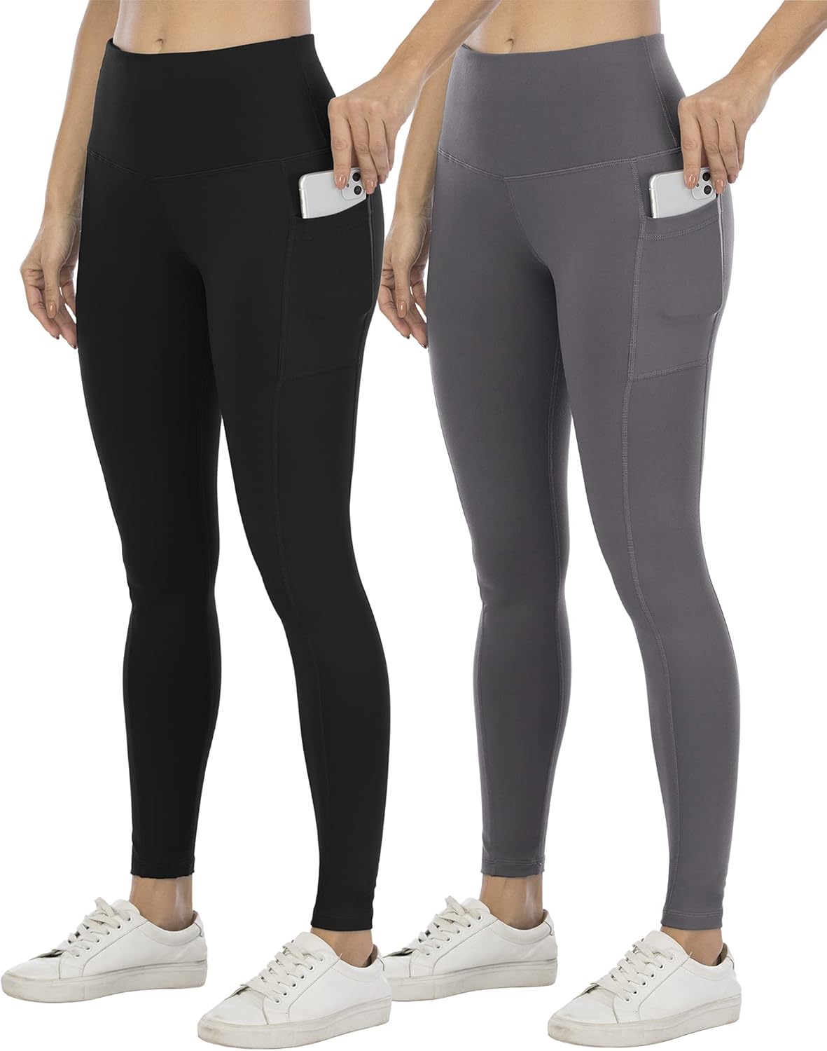 Fleece lined yoga pants with pockets Clearance