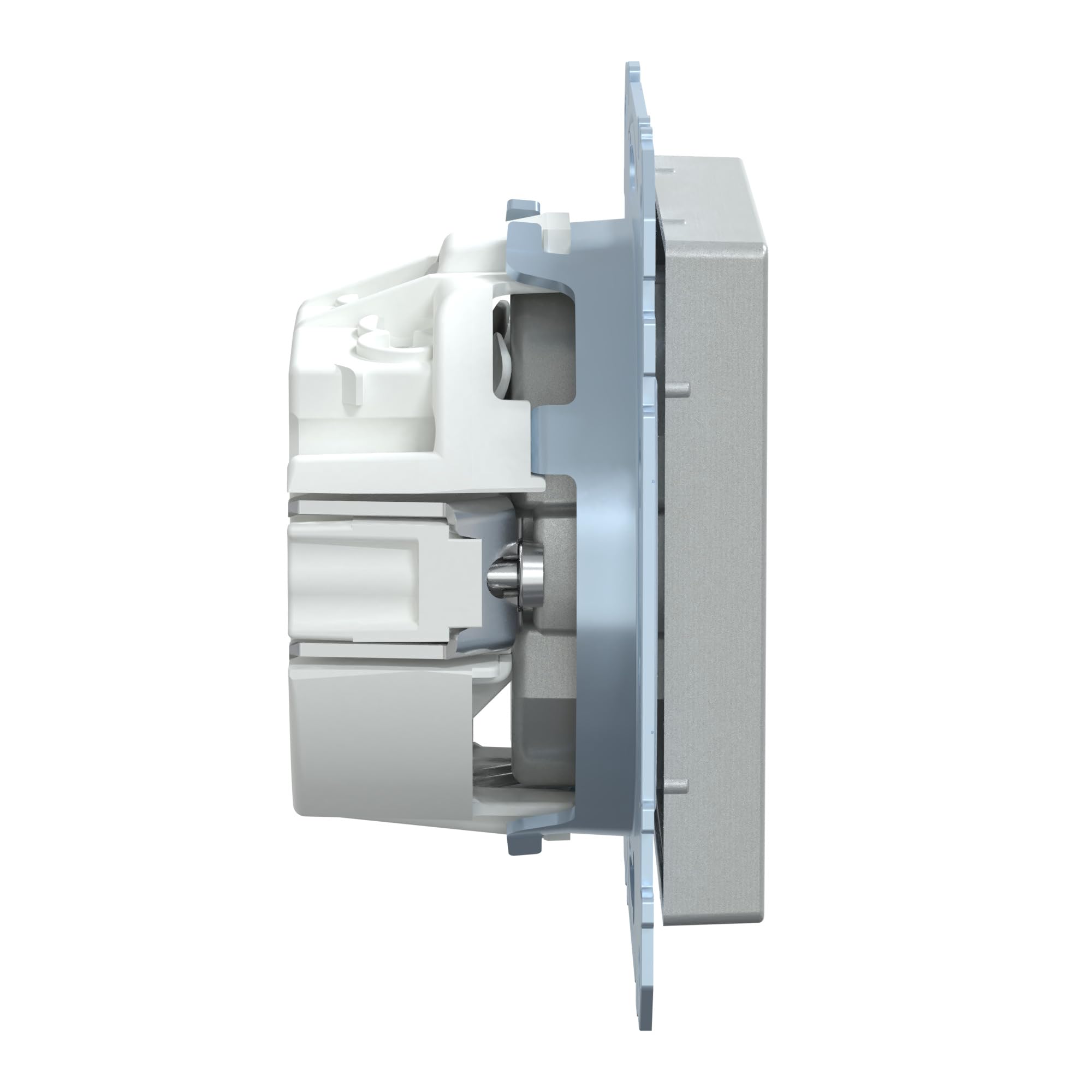 MTN2301-0460 - Socket-outlet, Merten System M, 2P + E, 16A, Schuko, screwless terminals, varnished, aluminium | Schneider Electric Egypt