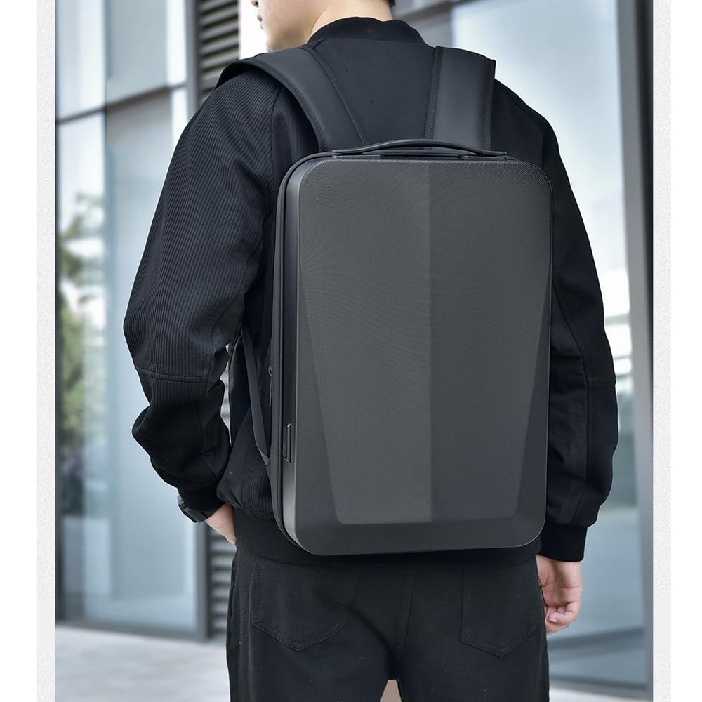 Stile semplice Zaino Porta PC 16 Pollici Impermeabile Zaino espandibile Uomo Lavoro con porta USB Zaino Antifurto Uomo per Uffico Università Scuola Viaggio Business