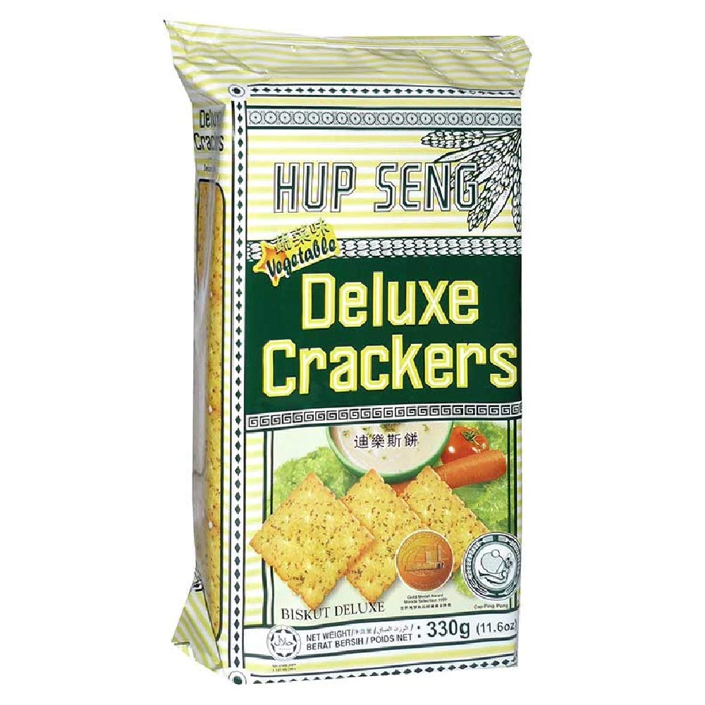 Hup Seng Vege Calcium Enriched Crackers 330g (3 Pack)