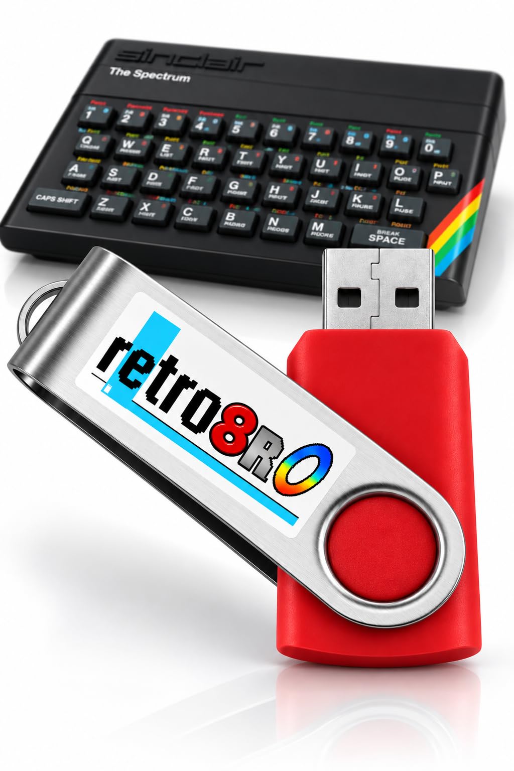 RETROBRO The Spectrum USB Stick – Thousands of Classic Spectrum Games – Handpicked Retro Collection – Genuine RETROBRO – For The Spectrum Console