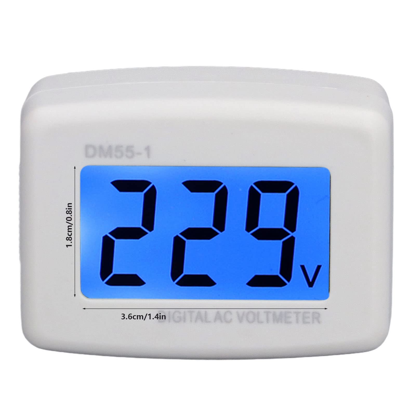Voltmeter, Digital Voltmeter LCD Digital Voltage Measuring Monitor Electrical Testers (US Plug)