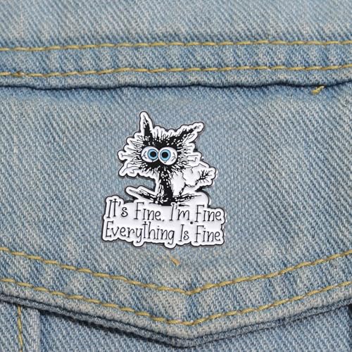 Image of Enamel Pins Cute Lapel Badge Funny Pins for Backpacks Hats Clothes Decorative, Men Women's Brooches Pins Gifts
