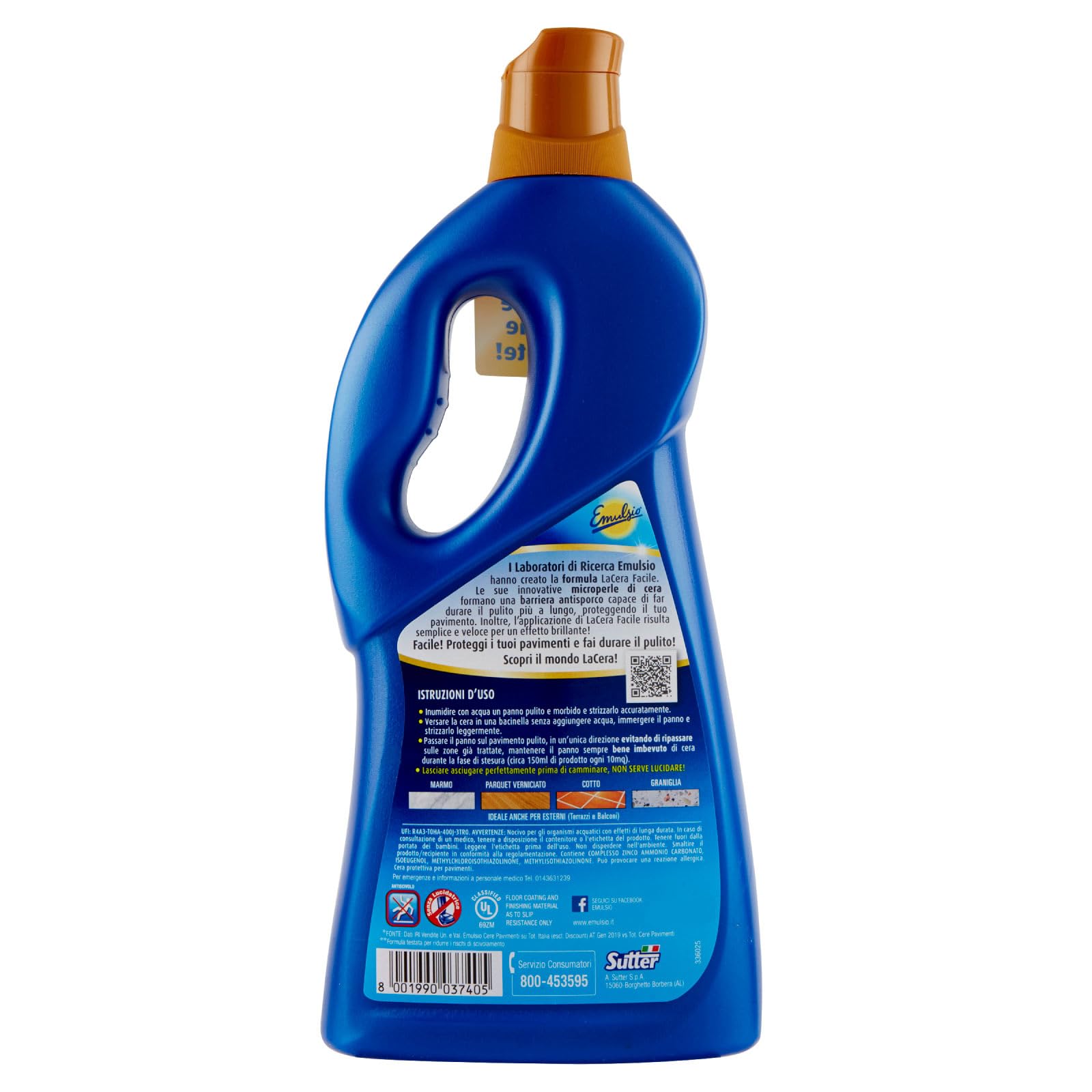 12 emulsio de cera fácil autolucidante para todos los suelos protege de la suciedad - 12 botellas de 775 ml cada uno