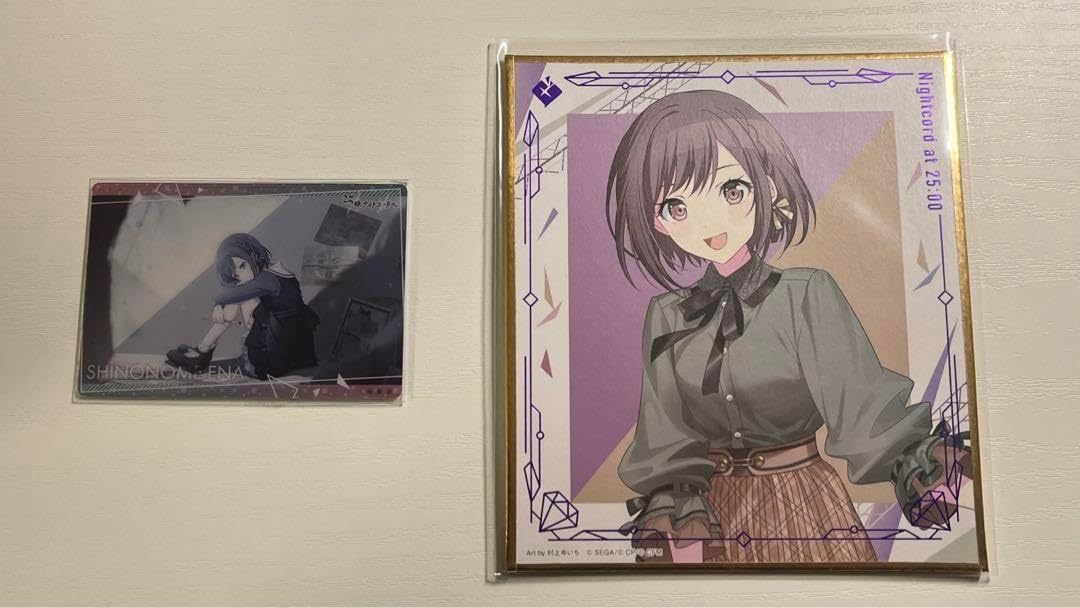 東雲絵名 ウエハース 色紙