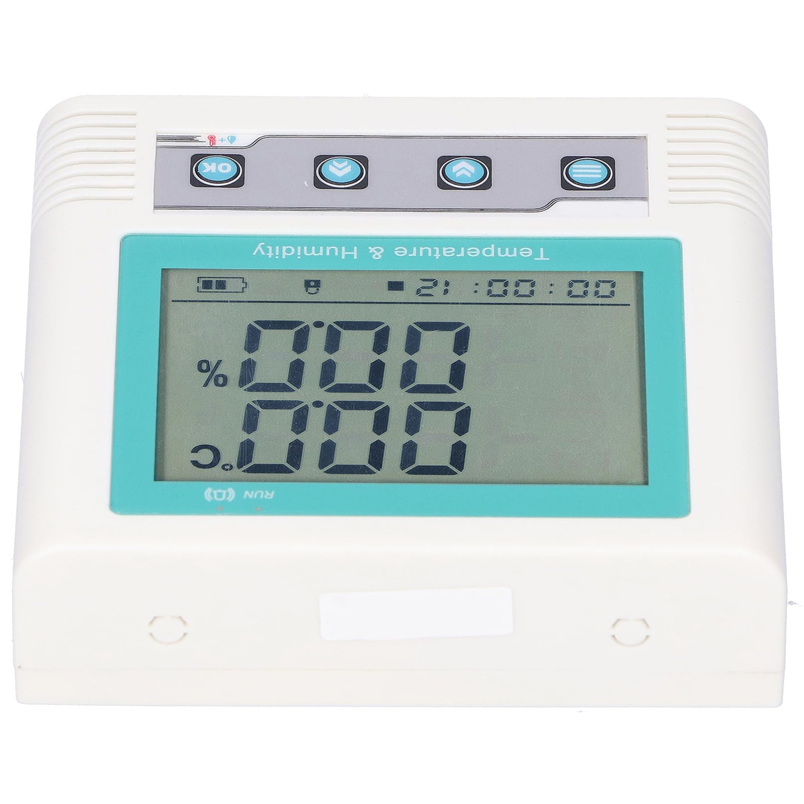 Registrador de temperatura y humedad USB con rango de -20 a 60 ℃, pantalla LCD grande, termómetro higrómetro digital con alarma para sala de computadoras, almacenamiento,