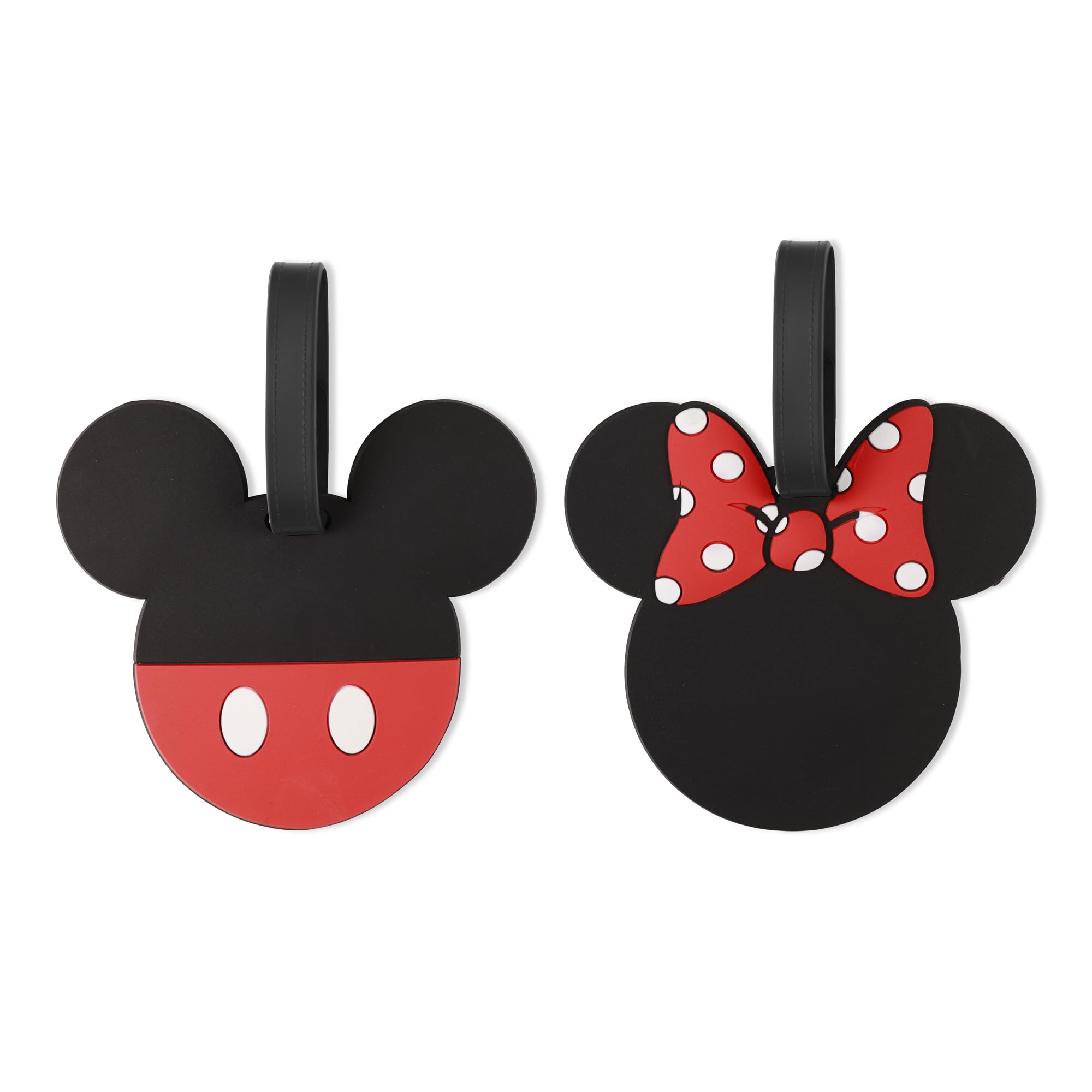 Peers HardyDisney Mickey M Disney Mickey & Minnie Mouse Black and red 2 Piece Luggage Tags