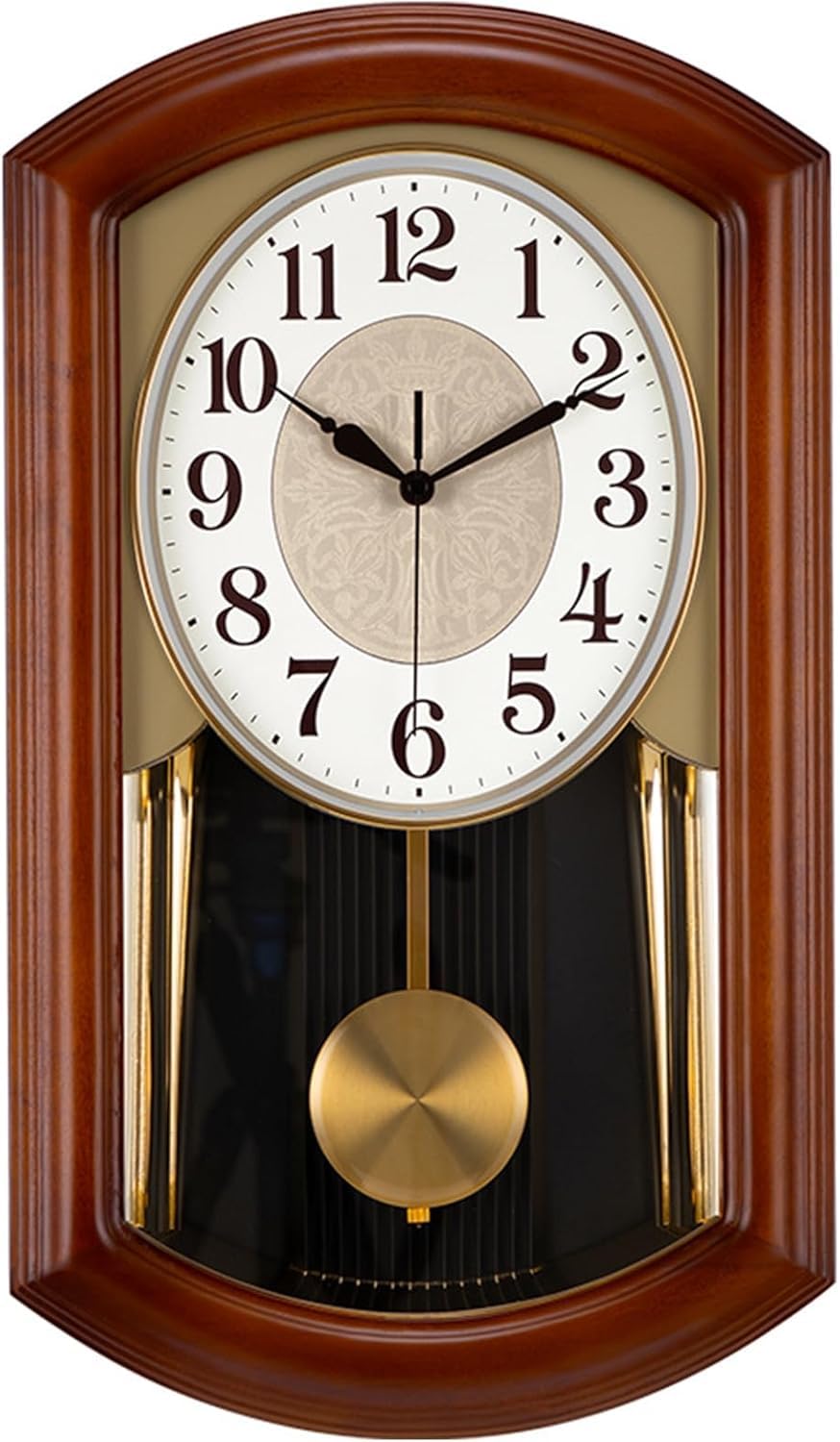 Horloge murale vintage à carillon pour créer une ambiance chaleureuse au salon