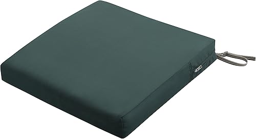 Miniatura 36 de Classic Accessories Ravenna - Cojín rectangular para asiento de patio, Gris topo oscuro Gris topo oscuro,Verde (Mallard Green),Azul (Empire