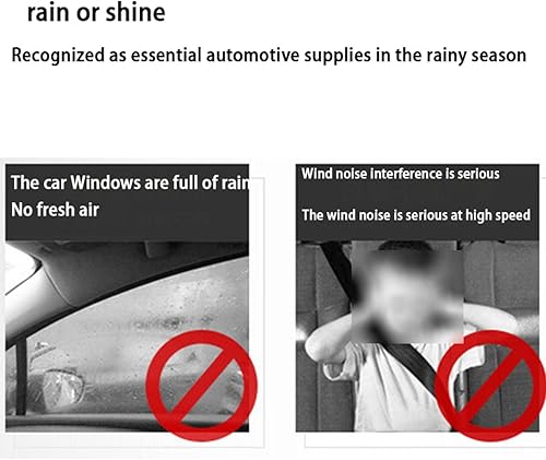 Miniatura 4 de YACHN Wind Deflectors for Chevrolet Cruze 2017-2018 Visor Vent Shades Car Window Deflector