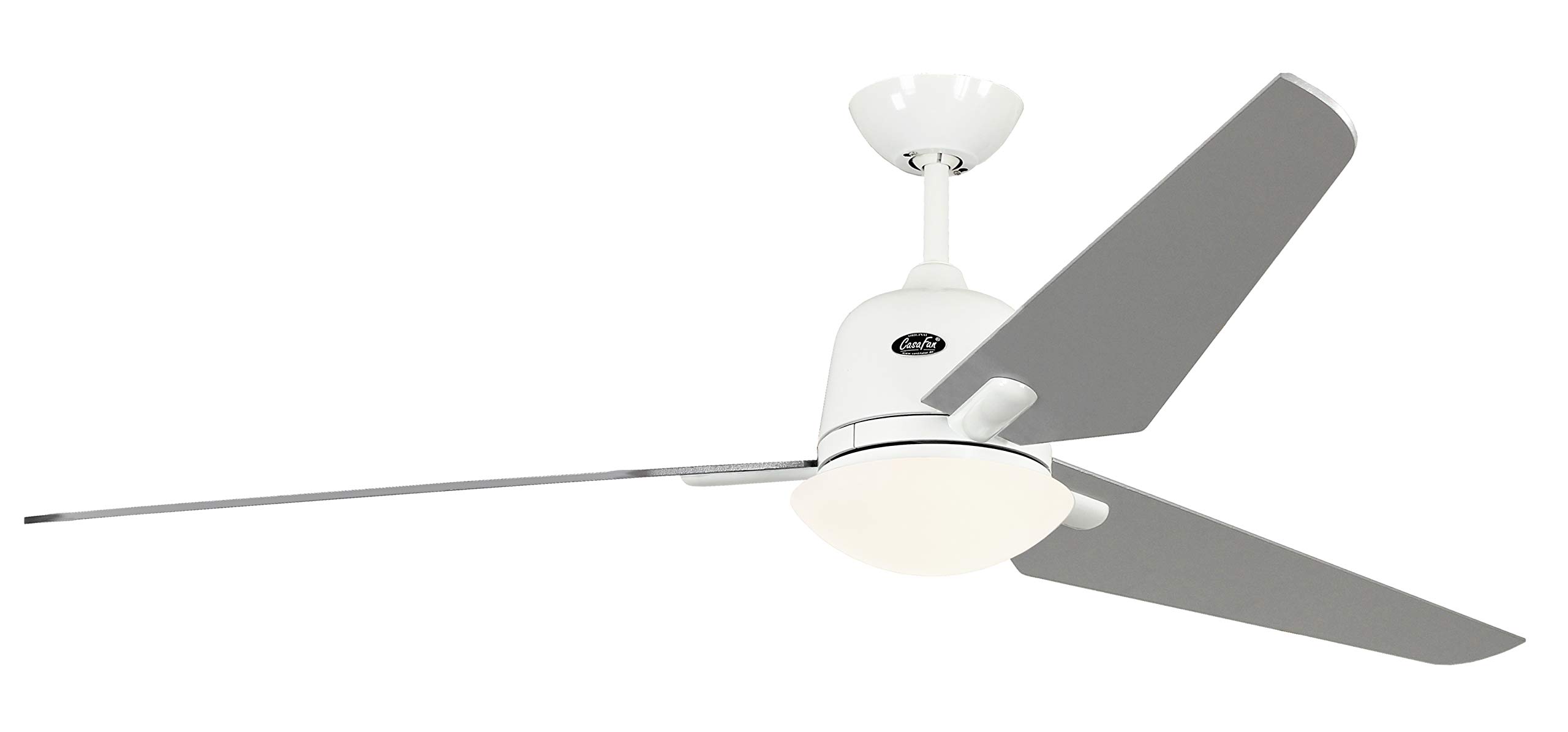 Ventilateur de plafond Eco Aviatos 162 We gris argenté pour grand salon