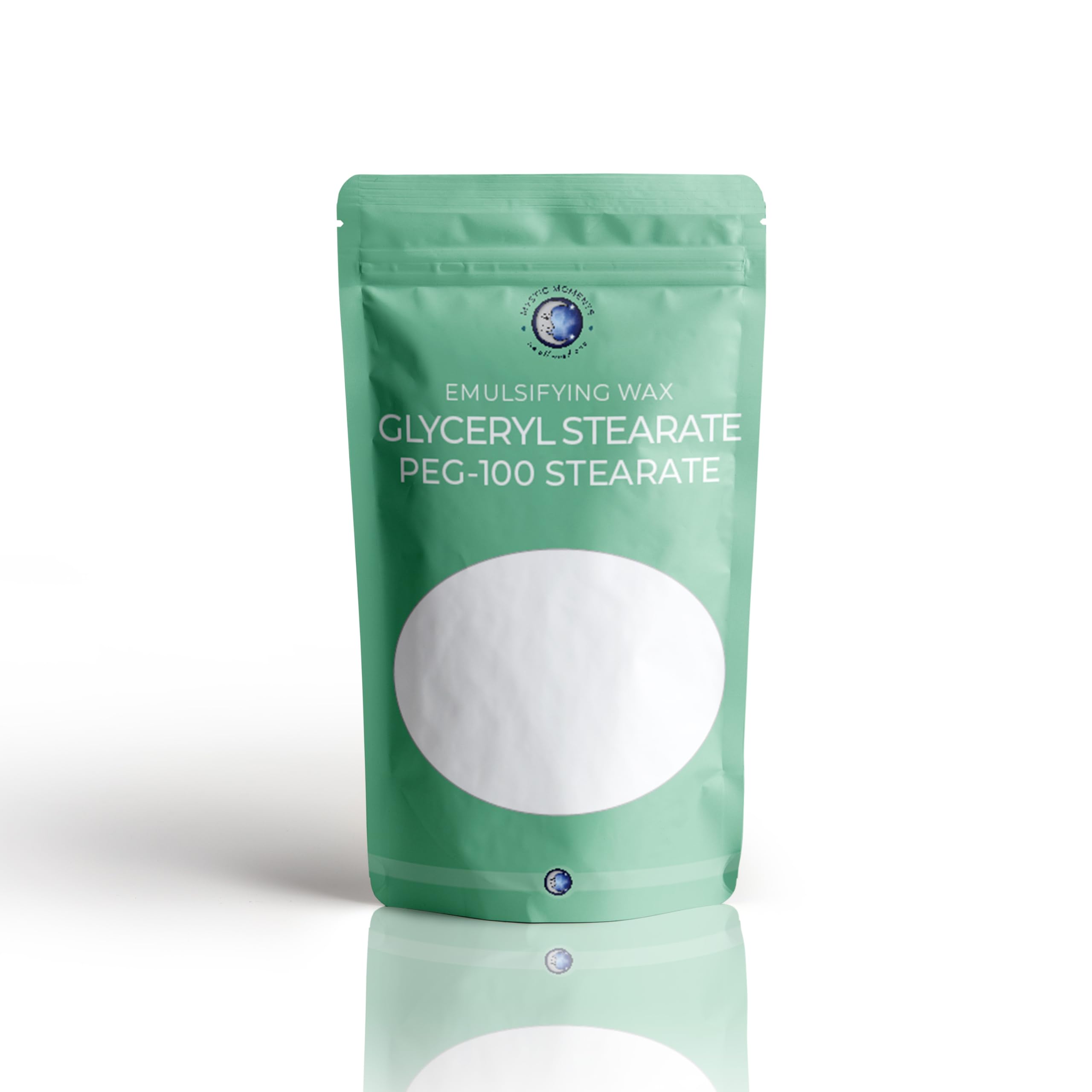 Mystic Moments | Glyceryl Stearate & PEG-100 Stearate Emulsifying Wax 100g | Creamy Texture & Smooth Skin Feel | Non-Ionic Emulsifier for Creams & Lotions