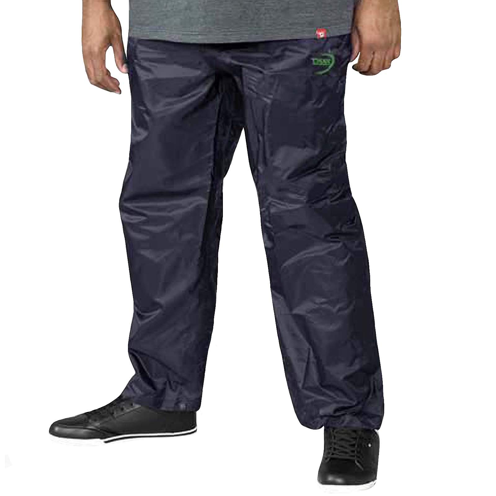 D555 Duke Mens Elba Big Tall Packaway Waterproof Trousers - Navy - 8XL