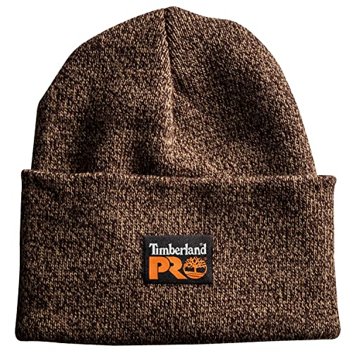 Timberland PRO Men's Watch Cap, Marbled Dark Brown/Sandstone, One size