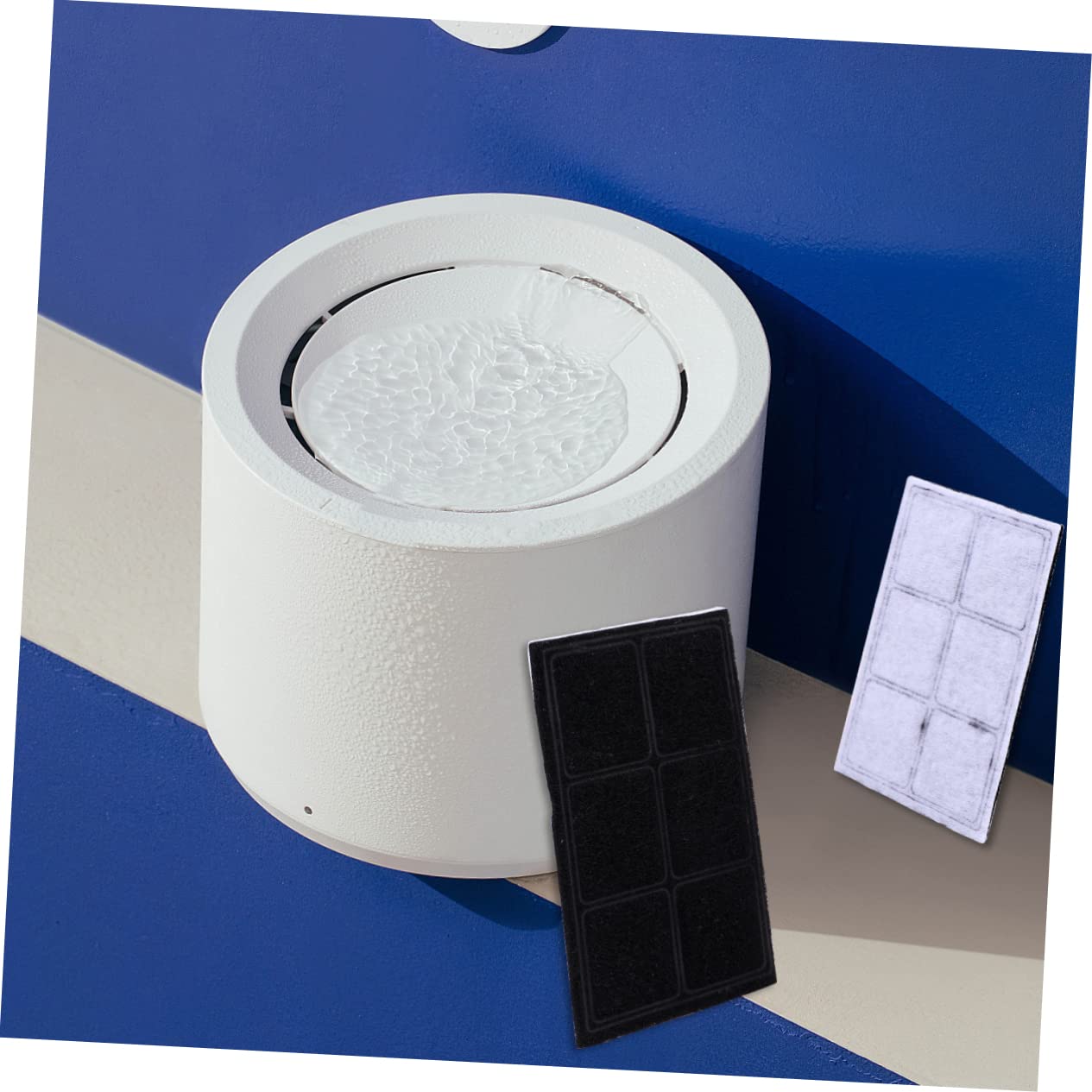 Kisangel 16stücke Pack Aktivkohlefilter Für Katzenbrunnen Ersatzfilter Tiertrinker Frisches Wasser Für Haustiere Praktische Filterlösung Für Zuhause Und Büro