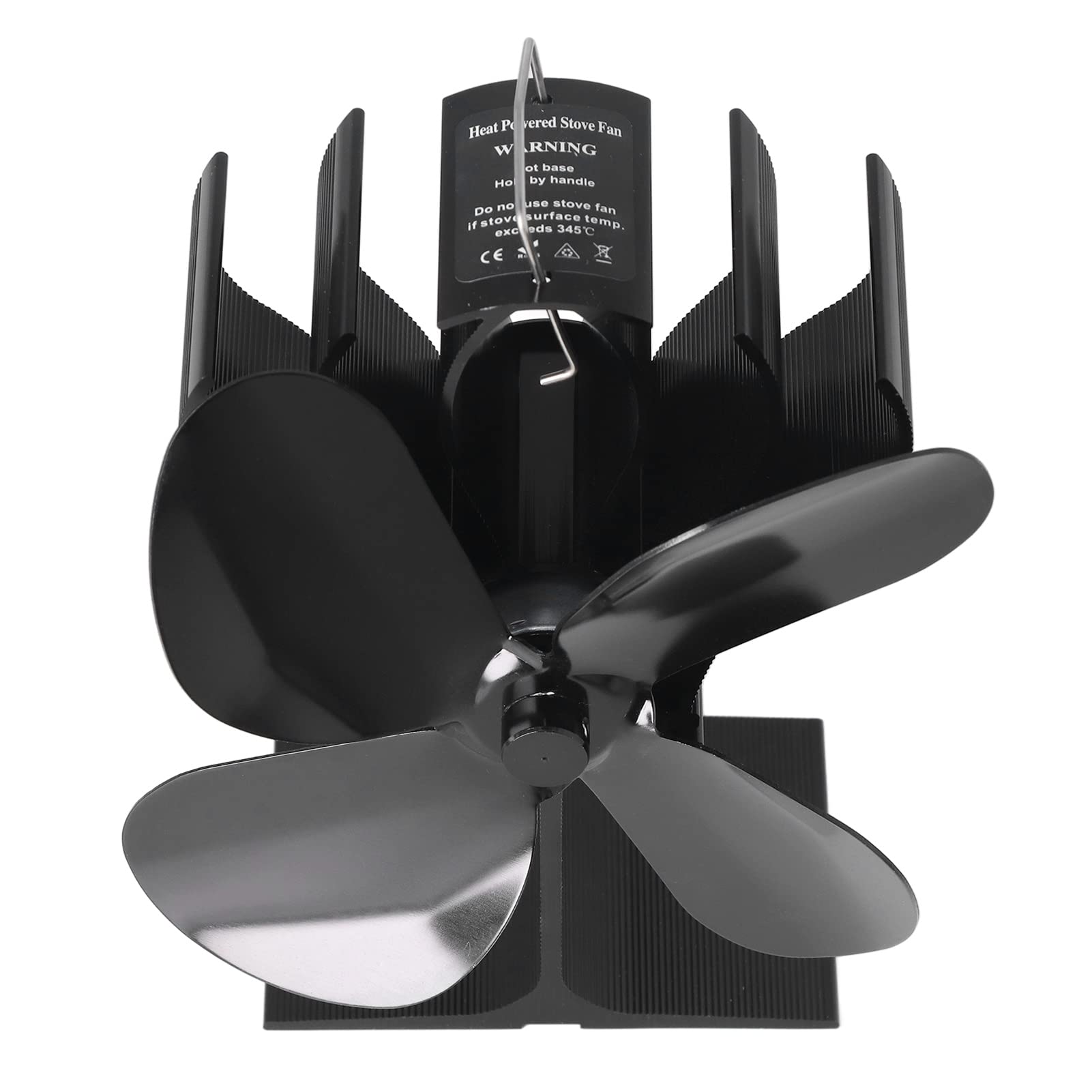 Ventilatore Termico per Stufa, 4 Pale in Lega di Alluminio, per