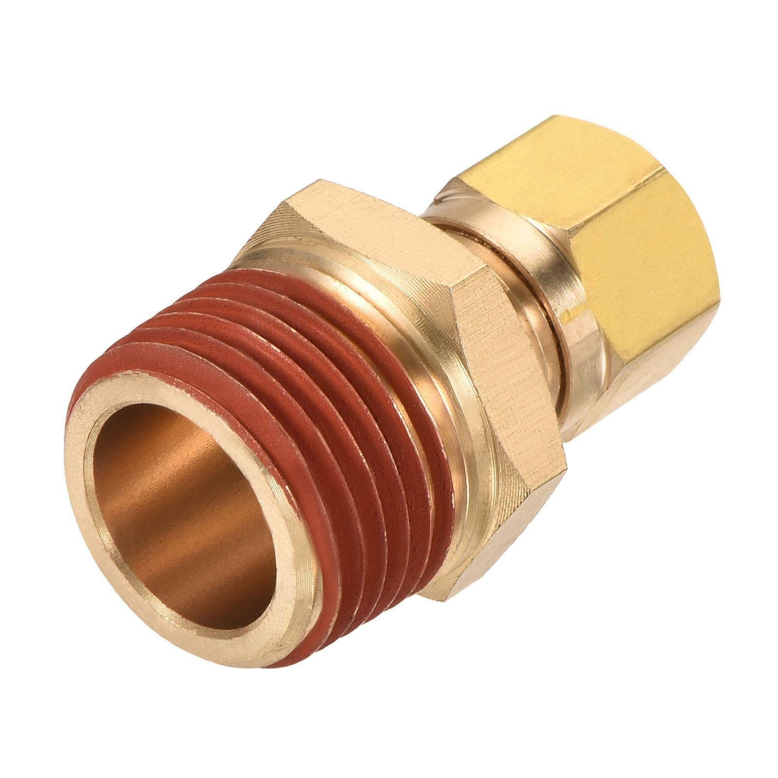 Tool parts Brass Compression Tube Fitting 1/2NPT x 3/8