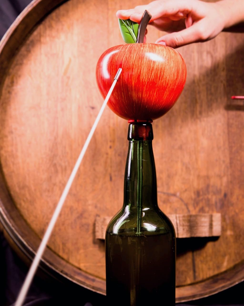 Escanciador de Sidra Electrico - Regalos Originales para Hombre - Echador de Sidra con bateria para Disfrutar un Culín de Sidra Fresco y Burbujeante - Dosificador Sidra (Manzana)